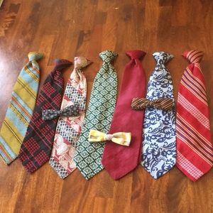 Clip on neckties and bow ties, men’s neckwear lot